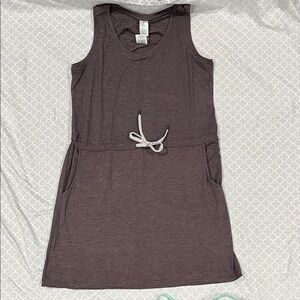 Members Mark Sleeveless Purple Dress with Drawstring
